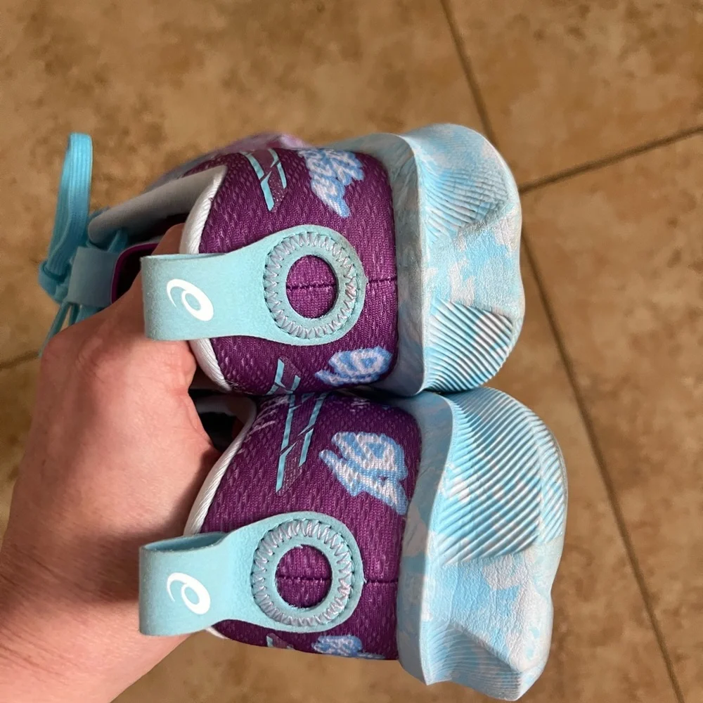 Asics Vibrant Purple and Teal Sneakers - Picture 7 of 7